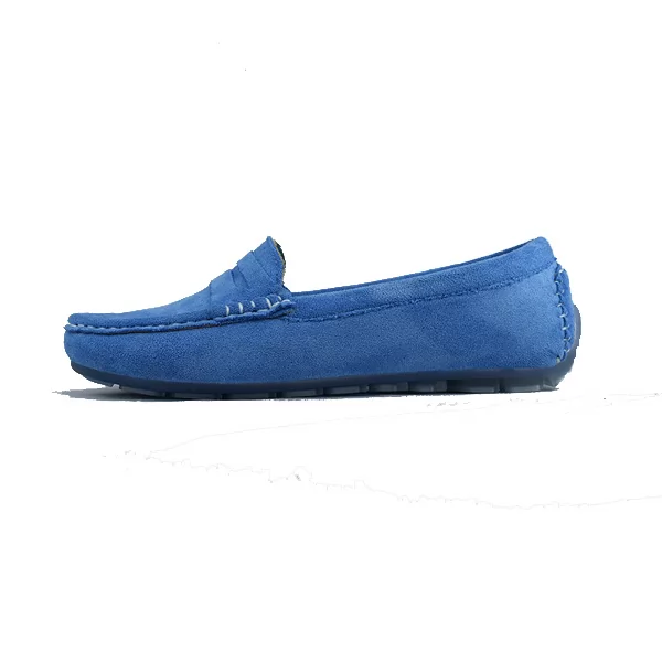 Mocassin pour femme M2023 bleu daim ...........  miniature